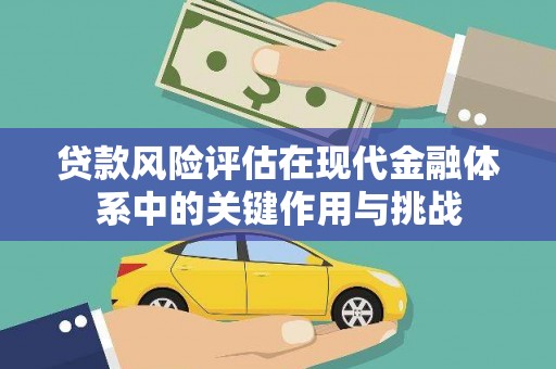 安宁贷款风险评估在现代金融体系中的关键作用与挑战