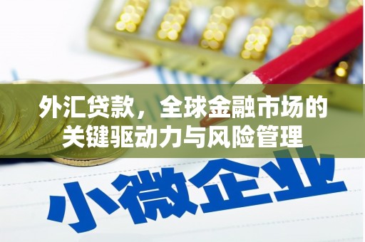 安宁外汇贷款，全球金融市场的关键驱动力与风险管理