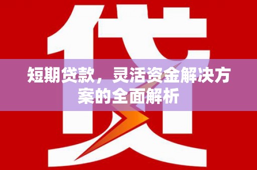 安宁短期贷款，灵活资金解决方案的全面解析