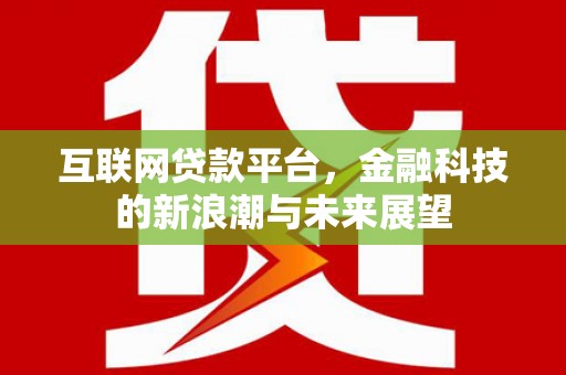 安宁互联网贷款平台，金融科技的新浪潮与未来展望