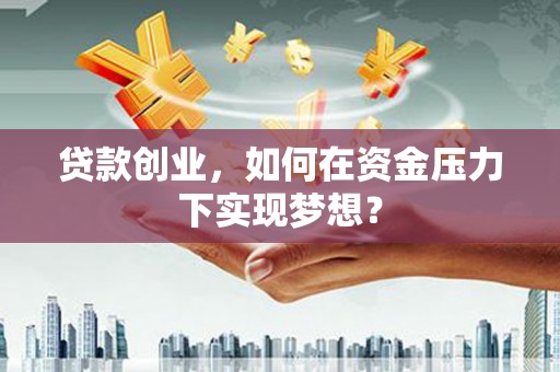 安宁贷款创业，如何在资金压力下实现梦想？