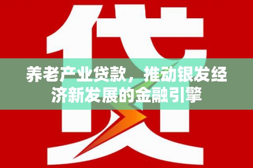 安宁养老产业贷款，推动银发经济新发展的金融引擎