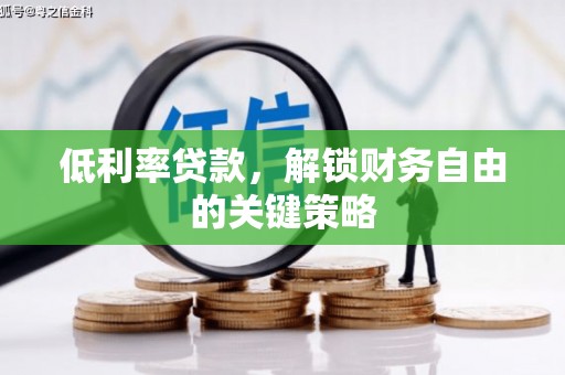 安宁低利率贷款，解锁财务自由的关键策略