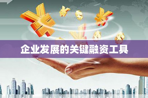 安宁企业发展的关键融资工具