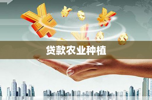 安宁贷款农业种植
