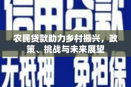 安宁农民贷款助力乡村振兴，政策、挑战与未来展望