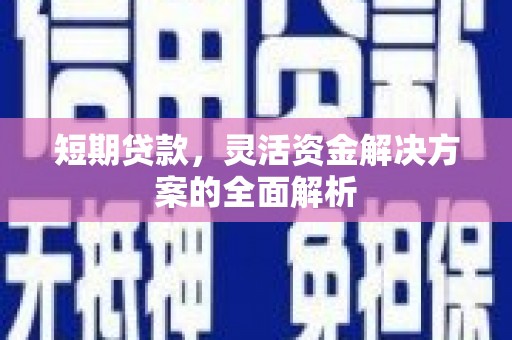 安宁短期贷款，灵活资金解决方案的全面解析