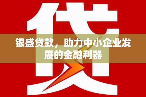 安宁银盛贷款，助力中小企业发展的金融利器