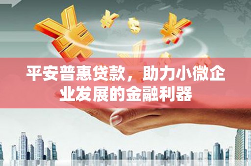 安宁平安普惠贷款，助力小微企业发展的金融利器