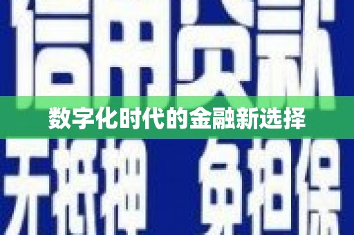 安宁数字化时代的金融新选择
