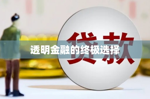 安宁透明金融的终极选择